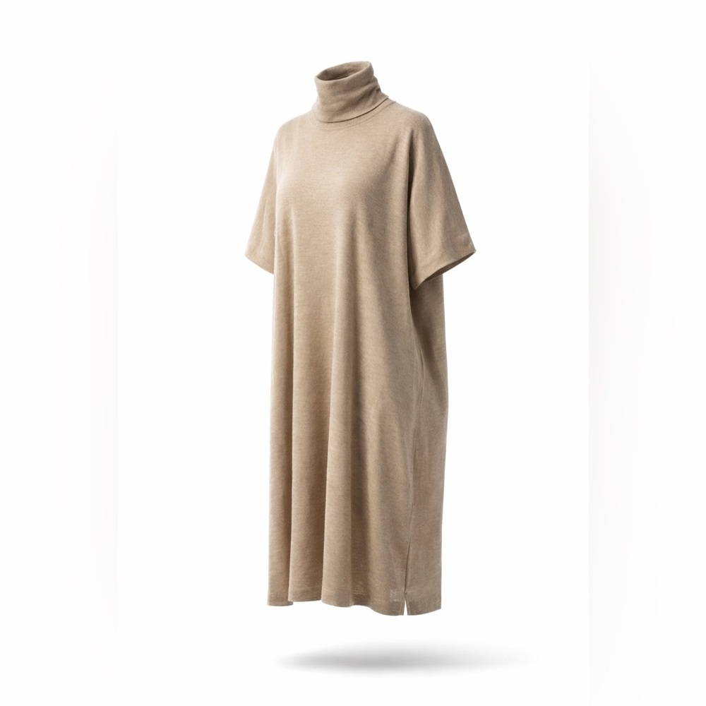 Lauren Manoogian Relaxed Knit Caftan Dress in Taupe